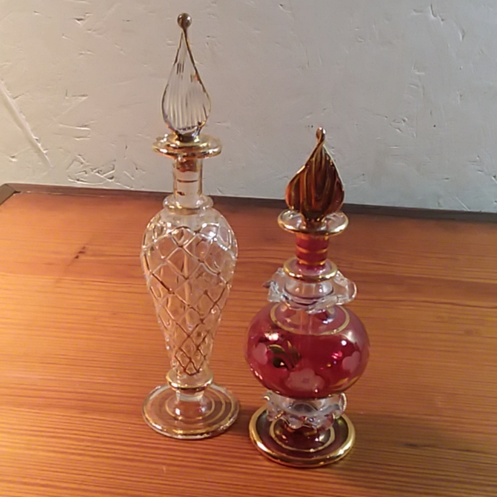 Blown Glass perfume bottles
